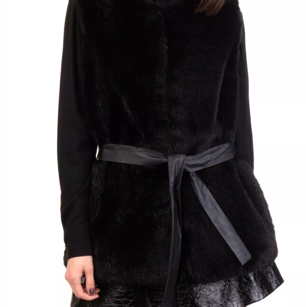 (SOLD) Anna Rachele Faux Fur Gilet Size Large